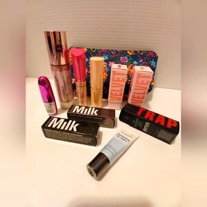 MakeUp Lot! Unused! New! 10 pieces! Jeffree Star, Revolution, Sephora. Bag too!